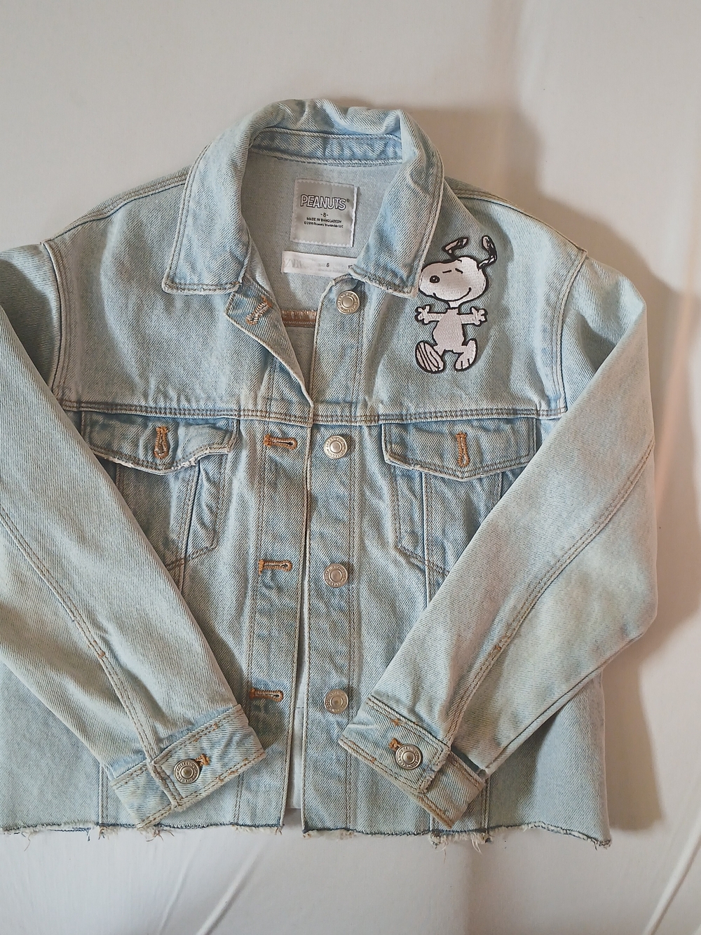 Zara Kids Light Blue Denim Jacket 8